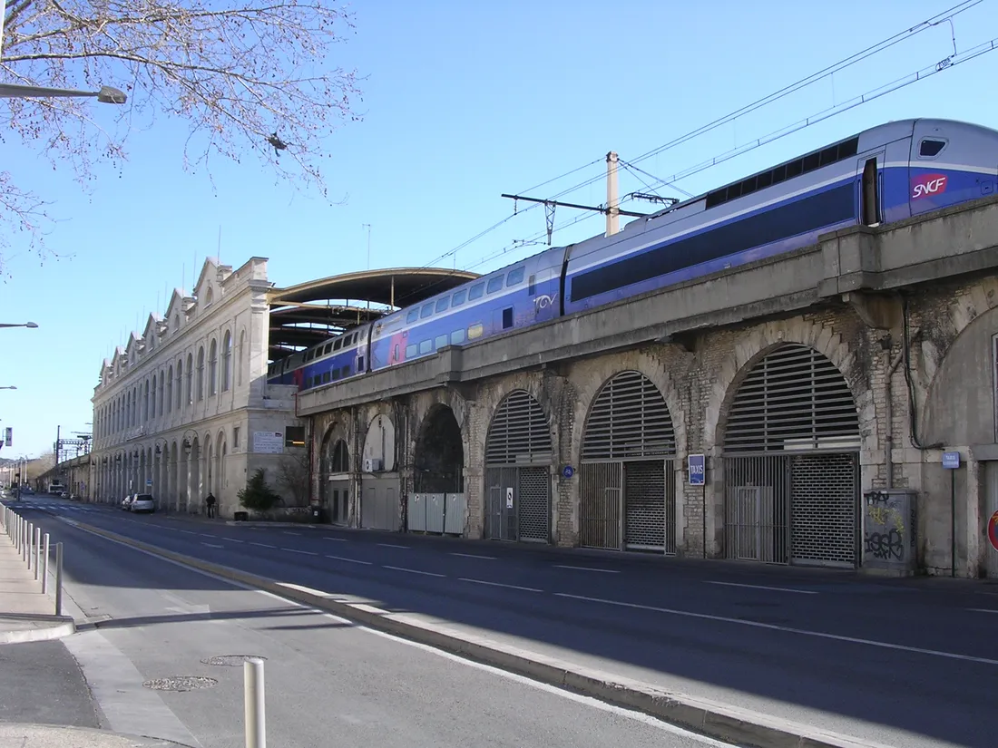 La gare SNCF de Nîmes